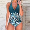 Miniatyrbild 3 av 5: En-delad Baddräkt Kvinnor 2023 Ny V-ringad Push Up Bikini Set Strand Badkläder Monokini Baddräkter Strandkläder Baddräkt Kvinna B4793-1 L
