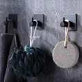 Miniatyrbild 4 av 5: Självhäftande Handdukskrokar, 4-pack 304 Rostfritt Stål Krokar Väggkrokar Kan Användas för Att Hänga Handdukar och Kläder (Svart)