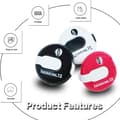 Miniatyrbillede 3 af 5: Golf Score Counter Clicker Mini One Touch Reset Value 1/2 Pack, Sorte Røde Hvide Tællere Holdbare Med Hatteclips Simple