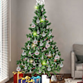Miniatyrbilde 2 av 3: 18 stk. Julekuler Runde Kuler Juletre Festkuler Ornament Knusesikker Hengende Kule Julebord Favoritt (Transparent) 3cm+4cm+5cm+6cm