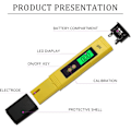 Miniatyrbillede 2 af 5: Elektronisk PH-Måler, Digital LCD Vandkvalitetsmåler, Automatisk Kalibreringsfunktion og 0,00-14,00 Bærbar Digital PH-Meter Håndholdt Digital PH-Meter