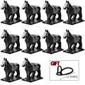 Miniatyrbilde 1 av 5: 10 stk./pakke Medieval Knight Roman Rohan War Horse Animal Building Blocks Action Figures Toys For Children Gift Koruit XP1007-1016 XP1009(10PCS)