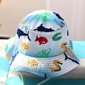 Miniatyrbild 5 av 5: Barnhatt Justerbar Solhatt Andningsbar Strandhatt För Pojkar Flickor_ll Ocean 2-4 Years