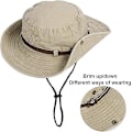 Pikkukuva 2 / 5: Miesten Taitettava Auringonhattu Safarin Hattu UV-Suojaava Ulkoilun Vuoristoretkeilyyn Matkustushattu Kalastajan Lippis Bucket Hat, K