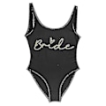 Miniatyrbild 1 av 5: S3xl Gold Print Team Bride Baddräkt Squad Kvinnor Badkläder Möhippa Baddräkt Sommar Strandkläder Badkläder Tingquan Shop bride7 XXL