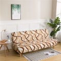 Miniatyrbilde 4 av 5: Armløs sofatrekk, Stretch sofatrekk for sovesofa