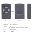 Miniatyrbild 5 av 5: 40.685mhz Garagedörrfjärrkontroll för Hsm2 Hsm4 Hse2 40mhz 40.685mhz Grinds öppnare black gray  gray