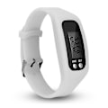 Miniatyrbild 1 av 2: Stegräknarklocka med LCD-display, enkel användning, aktivitetsmätare för promenader, digital stegräknare med armband White