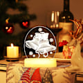 Miniatyrbillede 3 af 5: Julelys Klokker Julepynt 3D Lampe Varmt Hvid