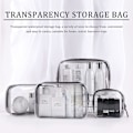 Miniatyrbild 2 av 5: Transparent Toalettsats, 4-pack Transparent Vattentäta PVC-Resväskor för Kvinnor Män Badrum Semesterresor