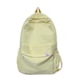 Miniatyrbillede 2 af 4: Vandtæt Nylon Rygsæk til Kvinder - Rejsetaske til Teenagepiger - Ensfarvet Skuldertaske Mochila Bogtaske beige