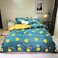 Pikkukuva 1 / 2: 3/4 osainen sarja Kawaii Snoopy sarjakuva puuvillapeitto kattaa arkin tyynyliinan anime mukava pehmeä kotitalousvuodevaatteet lahjat 4piece set150x200cm tongnianlv