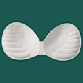 Miniatyrbillede 1 af 3: Tykkere brystpuder, integrerede push-up bh-svampepuder White 27.5*12*1.6CM