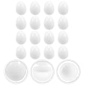 Miniatyrbilde 2 av 3: 16 stk. Tomme Påskeegg Simulerings-egg Leke Godteri Emballasjeeske (Hvit)
