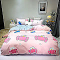 Pikkukuva 1 / 2: 3/4 osainen sarja Kawaii Snoopy sarjakuva puuvillapeitto kattaa arkin tyynyliina Anime mukava pehmeä kotitalousvuodevaatteet lahjat 4piece set180x220cm zhimafen
