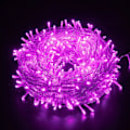 Miniatyrbild 1 av 4: LED färgade ljus blinkande ljusslingor fulla av stjärnor ljus utomhus Purple 10 meters 100 lights