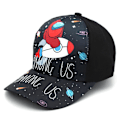 Miniatyrbild 2 av 4: Among Us Cartoon Print Barnhattar för Barn Hippie Justerbar Casual Solskyddsmössa Trucker Cap för Pojkar Flickor A Pattern