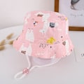 Miniatyrbild 3 av 4: Barnhatt Justerbar Solhatt Andningsbar Strandhatt För Pojkar Flickor_ll Pink Alpaca 1-2 Years