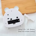 Miniatyrbild 4 av 4: Väckarklocka för barn, analog väckarklocka, Panda Mini Tickless väckarklocka med högt alarm, batteri