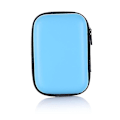 Miniatyrbillede 1 af 2: 2x Hovedtelefon Data Kabel Opbevaringskasse Oplader Power Bank Opbevaringsboks Data Kabel Taske Sky Blue
