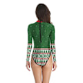 Miniatyrbillede 5 af 5: Dametøj En-delt Badetøj Sjove Jule Badetøj Badetøj Monokini SB120-1022 L to XL
