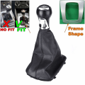 Miniatyrbilde 4 av 5: 5-trinns manuell girkule i skinn med bagasjelokk-girknapp, for Audi A3 A4 Q5 S3 S4 A4 B5 A4 B6 A4 B7 A6 C5