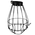 Miniatyrbillede 1 af 3: 1 stk. Varme lampe til krybdyrsbur, anti-varmt netdæksel, isolerende lampeskærm