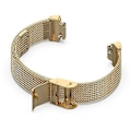 Miniatyrbillede 3 af 5: Fitbit Inspire 3 Rem Sort Urremme i Rustfrit Stål med Fint Masket Design og Spænde - Guld