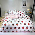 Miniatyrbild 1 av 2: 3/4-delat set Kawaii Snoopy tecknad bomullstäcke sängkläder örngott Anime bekväm mjuk hushåll sängkläder artikel gåvor 4piece set220x240cm caomeileyuan