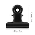 Miniatyrbillede 3 af 4: 10 stk. metalgreb clips rustfrit stål billetclips kontorartikler regninger metalclips