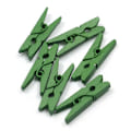 Miniatyrbild 2 av 4: Transparenta minivårfjäderklämmor kläder fotopapper klädnypa