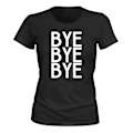Miniatyrbillede 1 af 2: Bye Bye Bye - T-SHIRT - DAME sort M