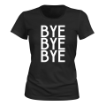 Miniatyrbillede 1 af 2: Bye Bye Bye - T-SHIRT - DAME sort XS