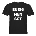 Miniatyrbillede 1 af 2: Fræk Men Sød - T-SHIRT - BØRN sort Svart - 86 / 94