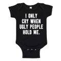Miniatyrbillede 1 af 2: I Only Cry When - Baby Body sort Svart - 12 månader