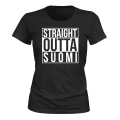 Miniatyrbillede 1 af 2: Straight Outta Suomi - T-SHIRT - DAME sort M