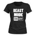 Miniatyrbillede 1 af 2: Beast Mode - T-SHIRT - DAME sort XS