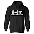 Miniatyrbilde 1 av 2: Eat Sleep Breakdance - Hettegenser / Genser - UNISEX Svart - 4XL