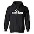 Miniatyrbilde 1 av 2: Beer Built This Beautiful Body - Hettegenser / Genser - DAME Svart - 4XL
