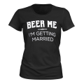 Miniatyrbillede 1 af 2: Øl mig, jeg bliver gift - T-SHIRT - DAME sort XL