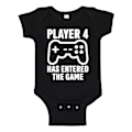 Miniatyrbild 1 av 2: Player 4 Has Entered The Game - Baby Body svart Svart - Nyfödd