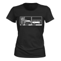 Miniatyrbilde 1 av 2: Eat Sleep Bus - T-SHIRT - DAME svart XS