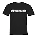 Miniatyrbillede 1 af 2: Jeg er fuld - T-SHIRT - UNISEX Svart - L