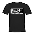 Pikkukuva 1 / 2: Syö Sleep Ping Pong - T-PAITA - UNISEX Svart - L