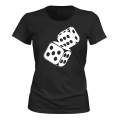 Miniatyrbillede 1 af 2: Terninger - T-SHIRT - DAME sort S