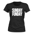 Miniatyrbillede 1 af 2: Søndag Funday - T-SHIRT - DAME sort S