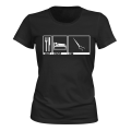 Pikkukuva 1 / 2: Eat Sleep Sew - T-PAITA - NAISTEN musta XL