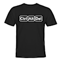Miniatyrbillede 1 af 2: Ctrl Alt Del - T-SHIRT - UNISEX Svart - L