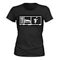 Miniatyrbillede 1 af 2: Spis Sleep Volleyball - T-SHIRT - DAME sort XS