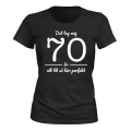 Miniatyrbillede 1 af 2: Det tog mig 70 år - T-SHIRT - DAME sort M